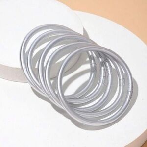 Elegant Silver Bangles Set